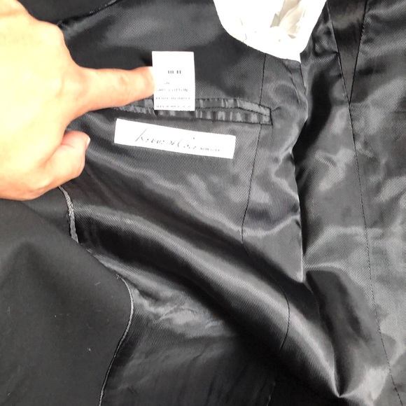 Kenneth Cole Classic Black Suit Jacket Blazer - Picture 3 of 3